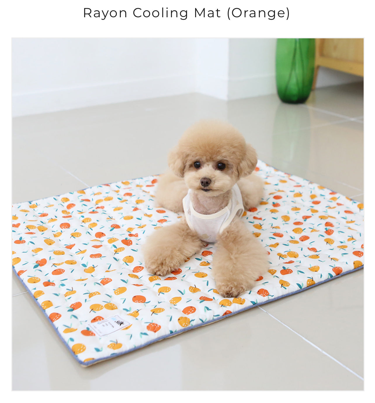 Its Dog Rayon Cooling Mat Large (Orange)