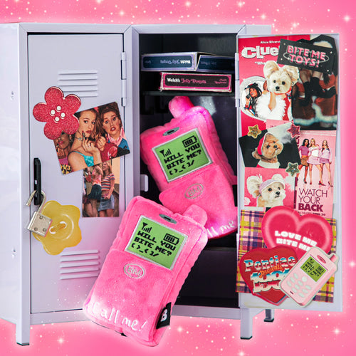 BiteMe Retro Flip Phone Nosework Toy Pink