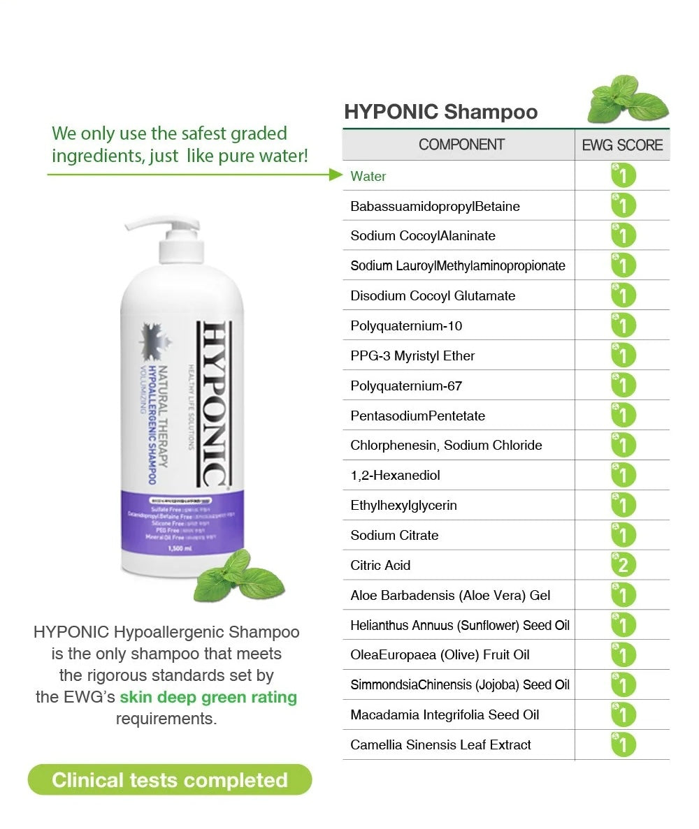 HYPONIC Hypoallergenic Volumizing Dog Shampoo 500 mL