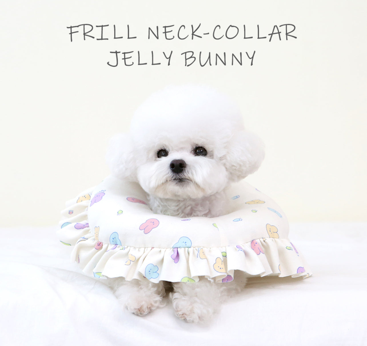 ItsDog Frill Jelly Bunny Neck Collar/Cushion (Organic)