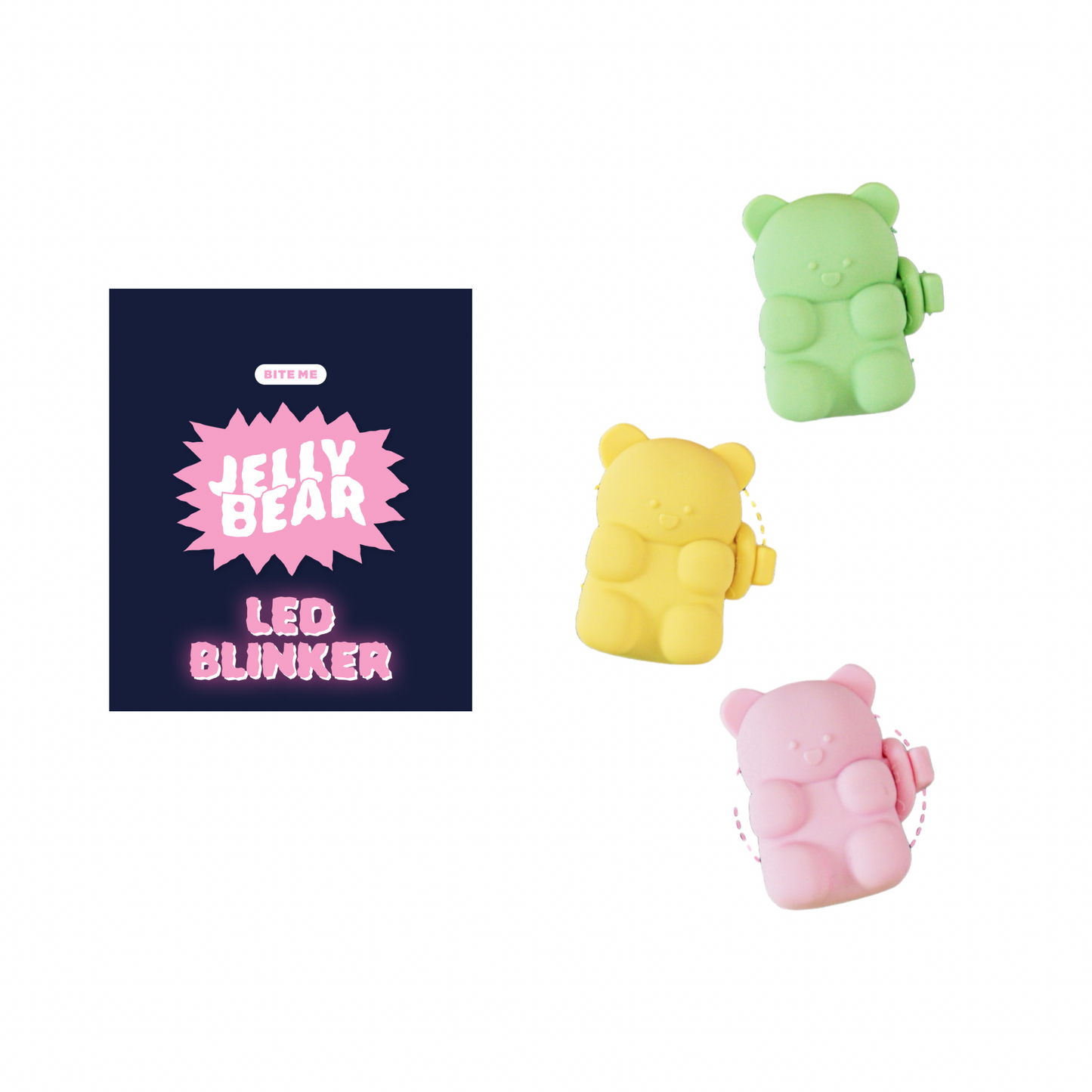 BiteMe Jelly Bear Night Blinker LED