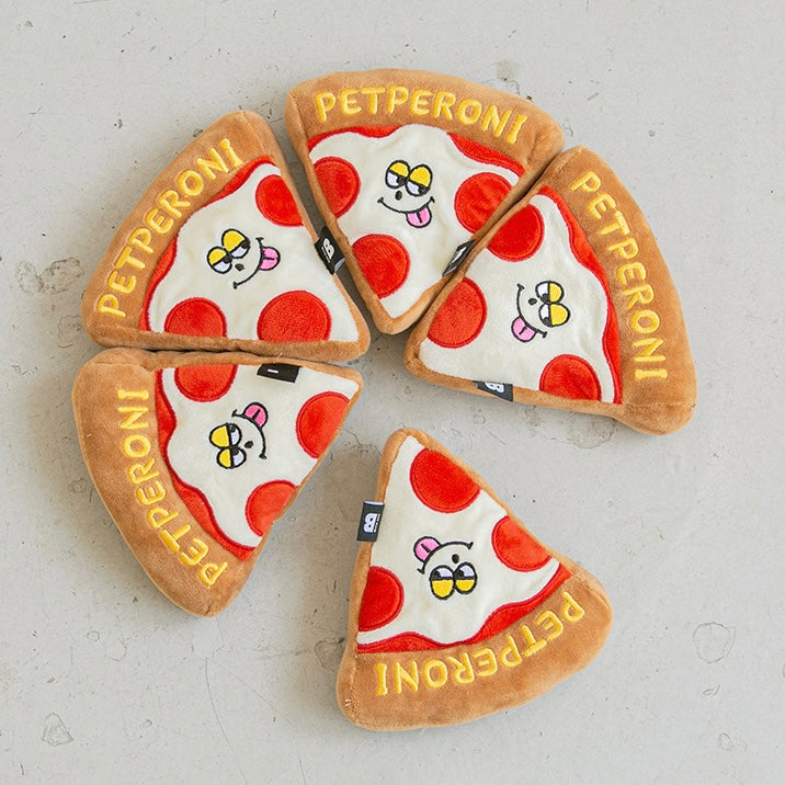 BiteMe Petperoni Squeaky Pizza Toy